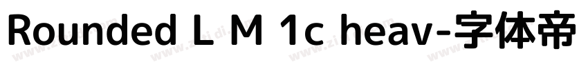 Rounded L M 1c heav字体转换